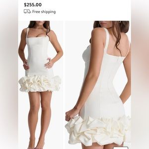 Lilou Ruffle Square Neck Mini Dress